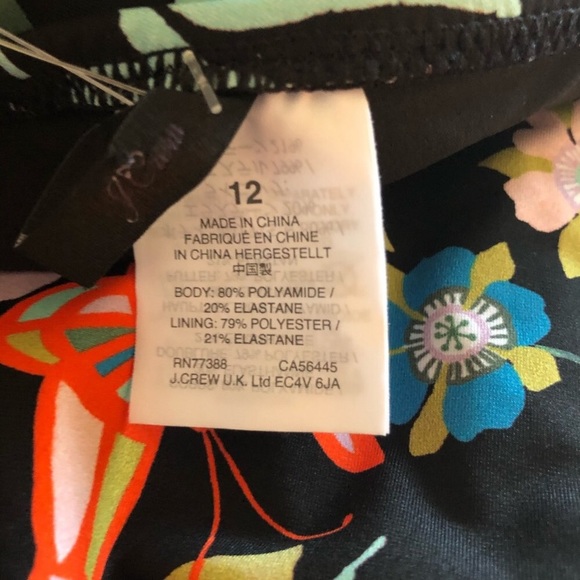 J. Crew One-Piece Plunge Swimsuit - Liberty Pavilion Floral - Picture 8 of 8